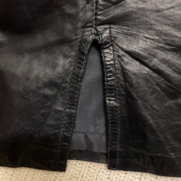 Via Max Vintage Leather Skirt Size 9 - Picture 5 of 8